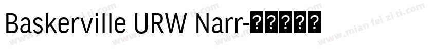 Baskerville URW Narr字体转换
